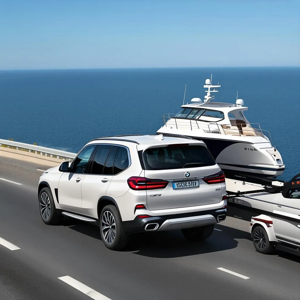 BMW X7 towing