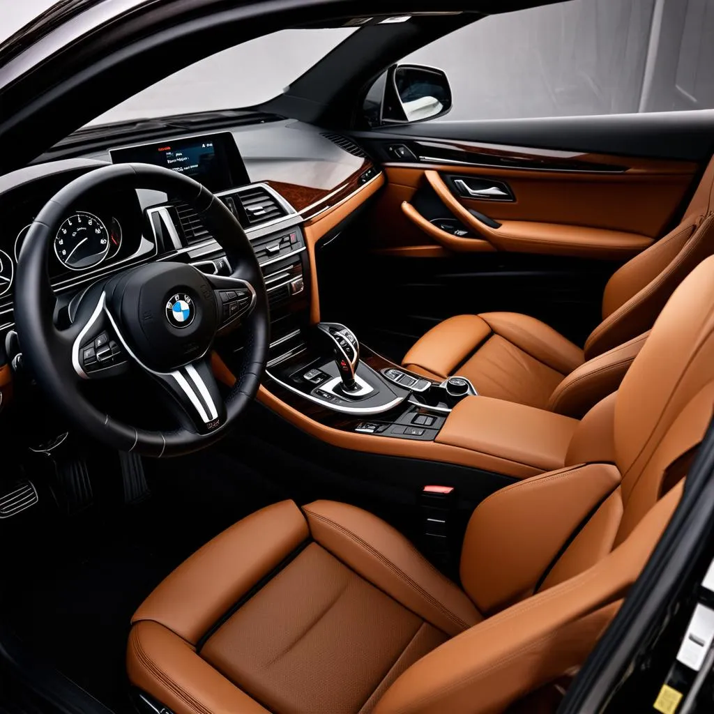 luxury car interior