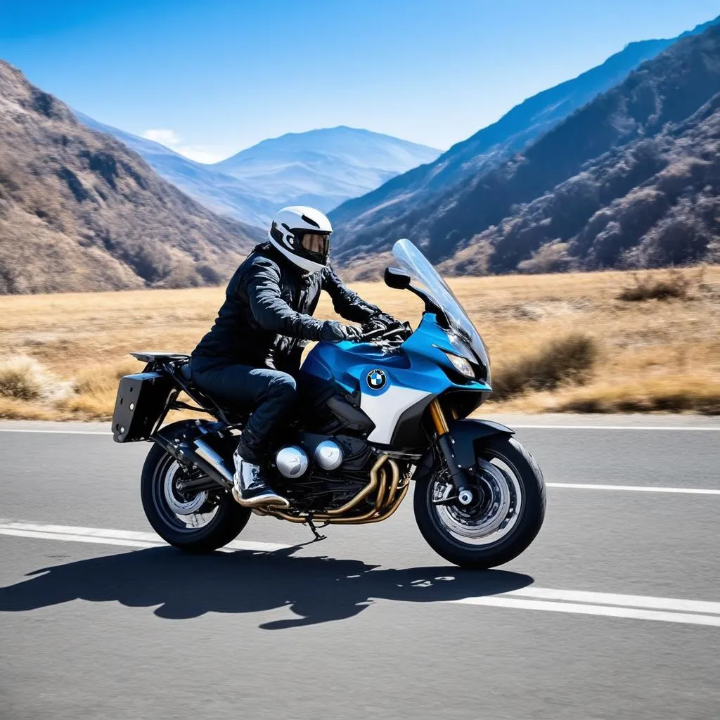 BMW Motorcycle Open Road