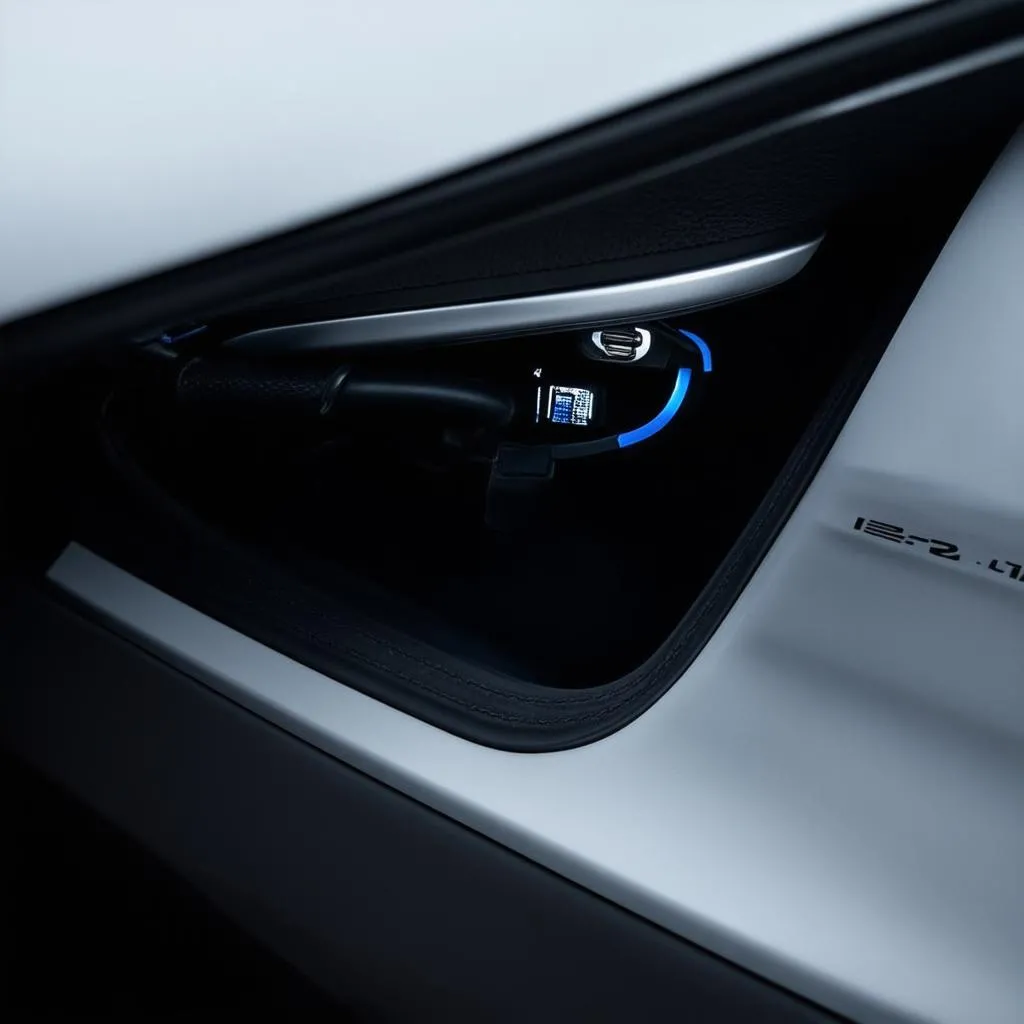 BMW i8 charging port