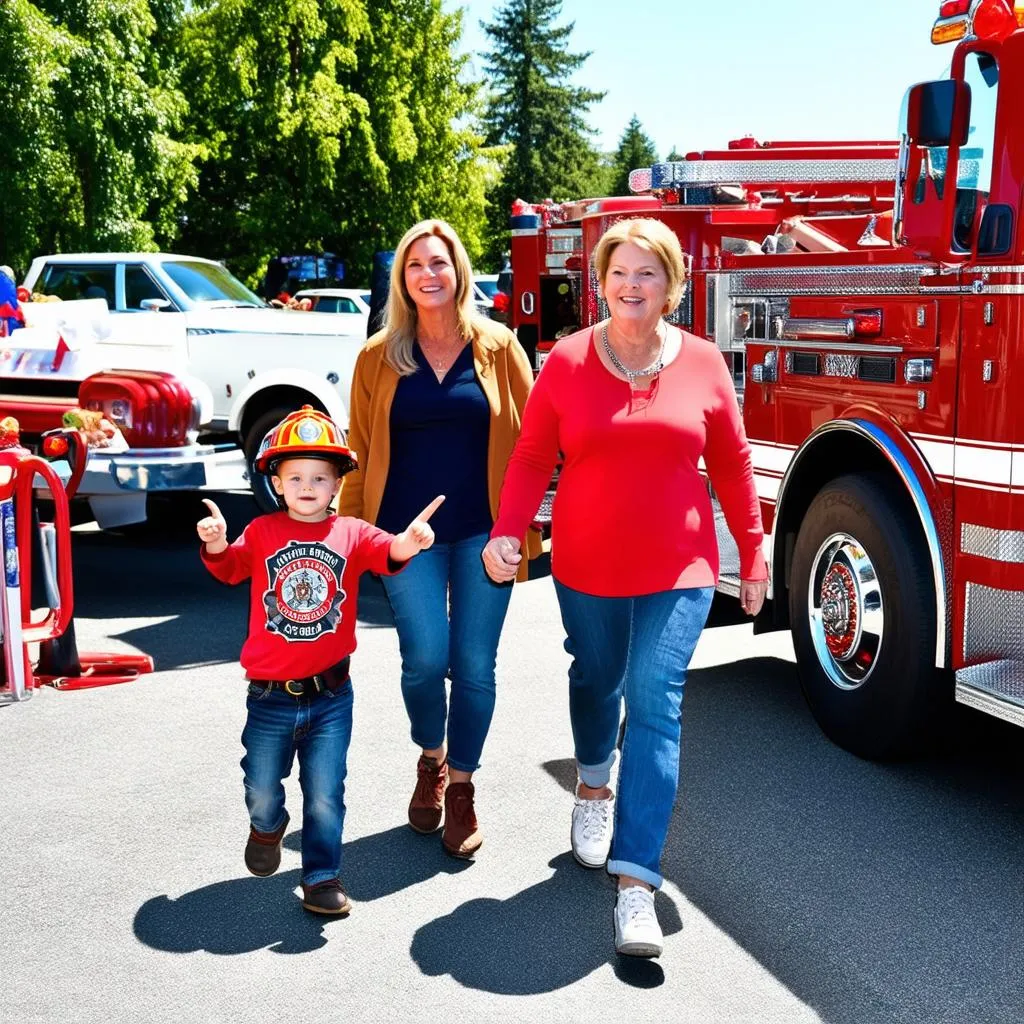 Family Fun at Car Show