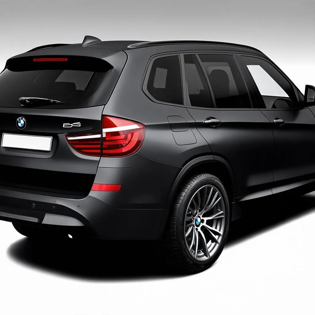 Matte Black BMW X3 Wrap