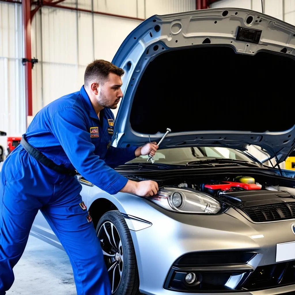 Car engine repair