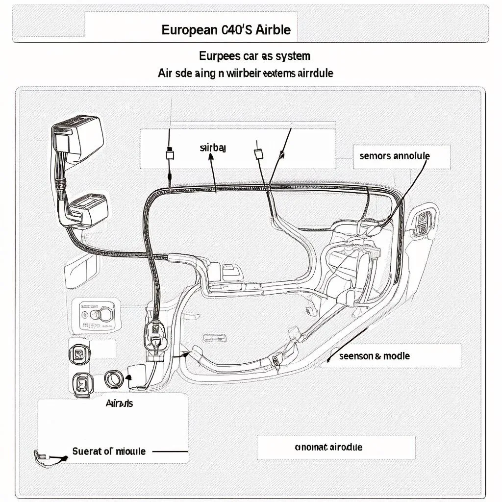 European Car Airbag System Diagram