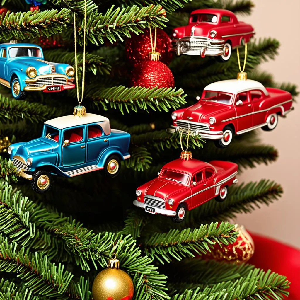 Antique Car Christmas Ornaments