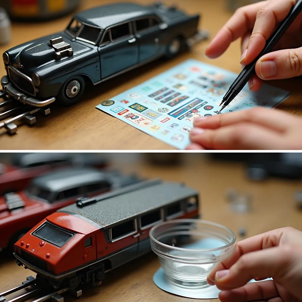 Applying HO scale decals