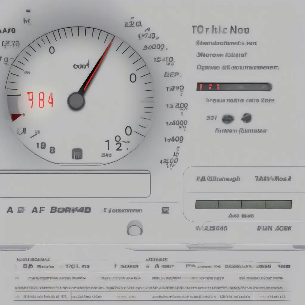 Audi A4 B7 Instrument Cluster