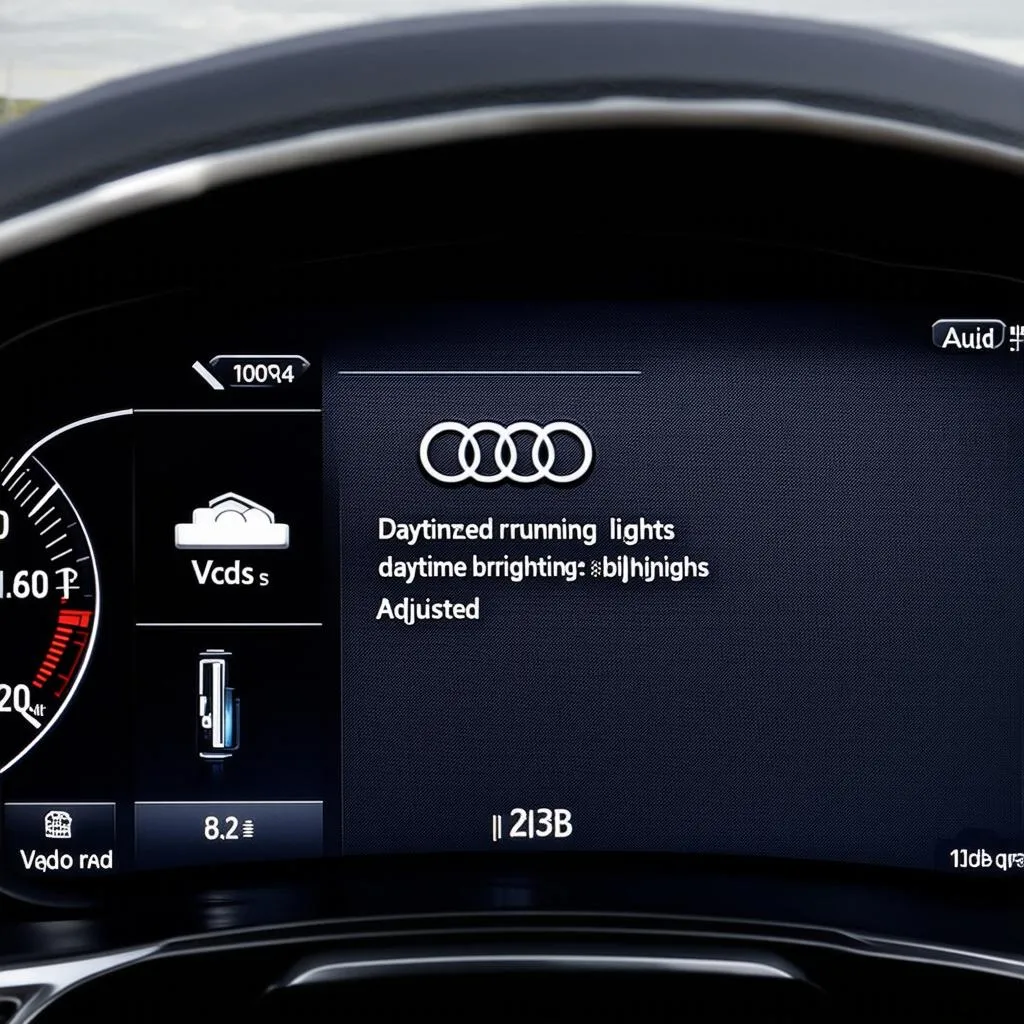 Audi A4 Dashboard Display with VCDS Customization