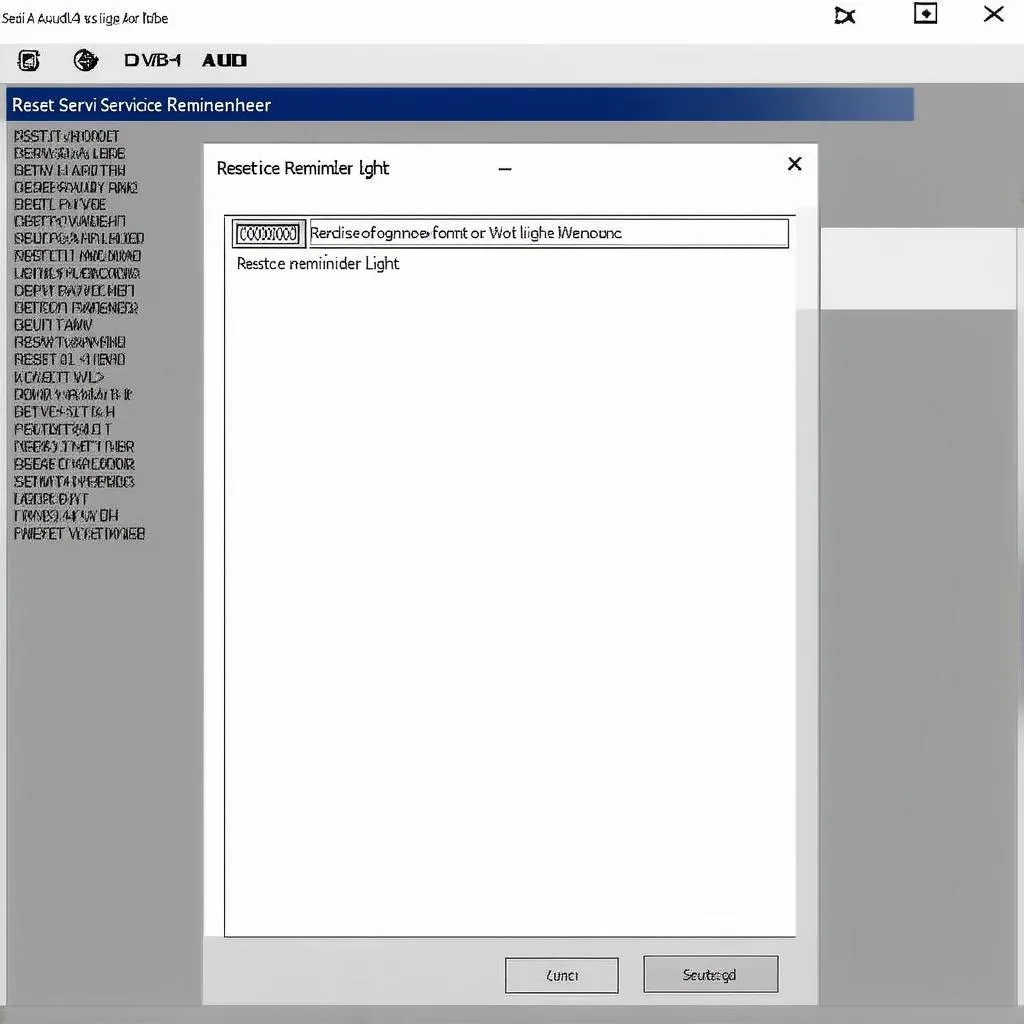 VCDS Resetting Service Light on Audi A4