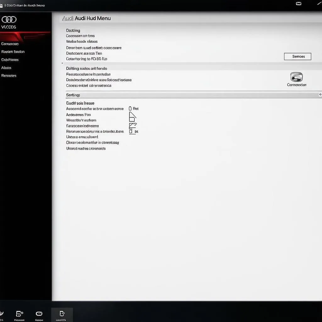 audi hidden menu settings