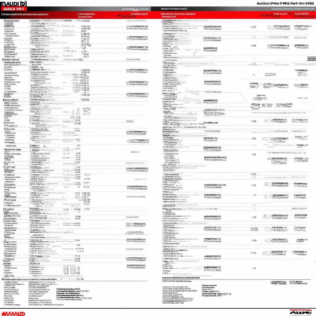 Audi parts catalog