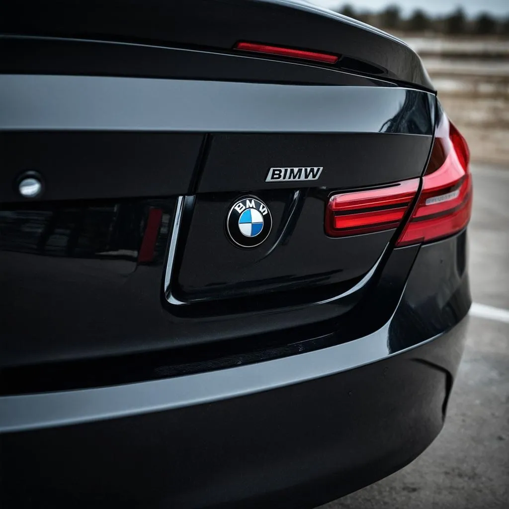 BMW-Black-and-Red-Emblem-on-a-Car