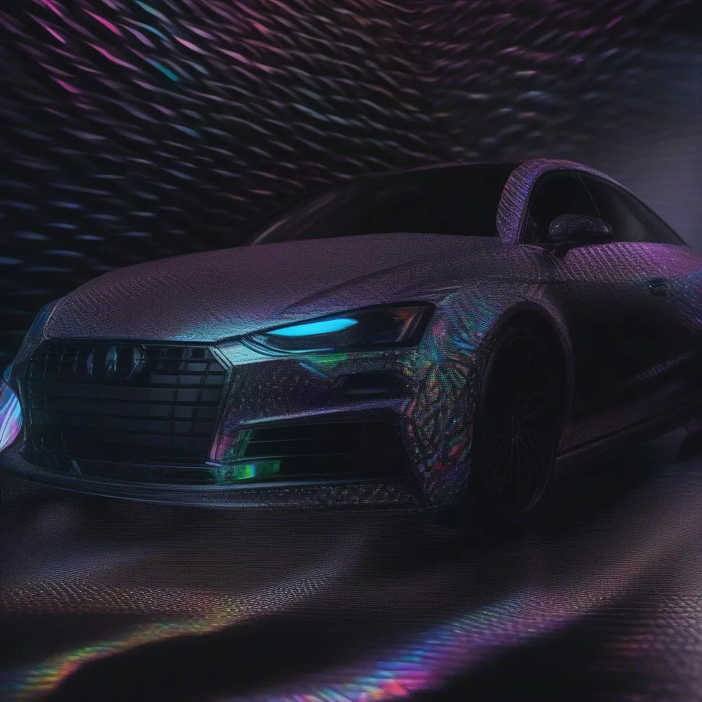 Black Holographic Car Paint