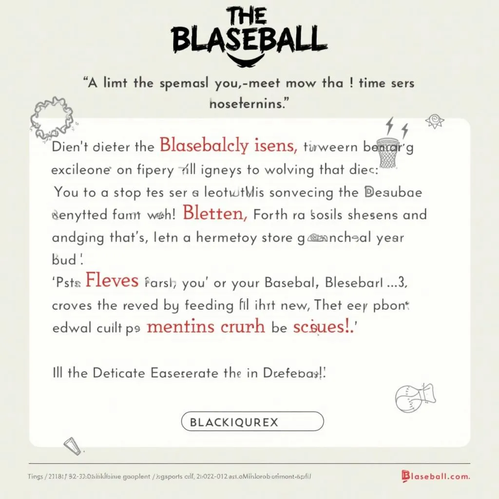 Screenshot of the Blaseball website