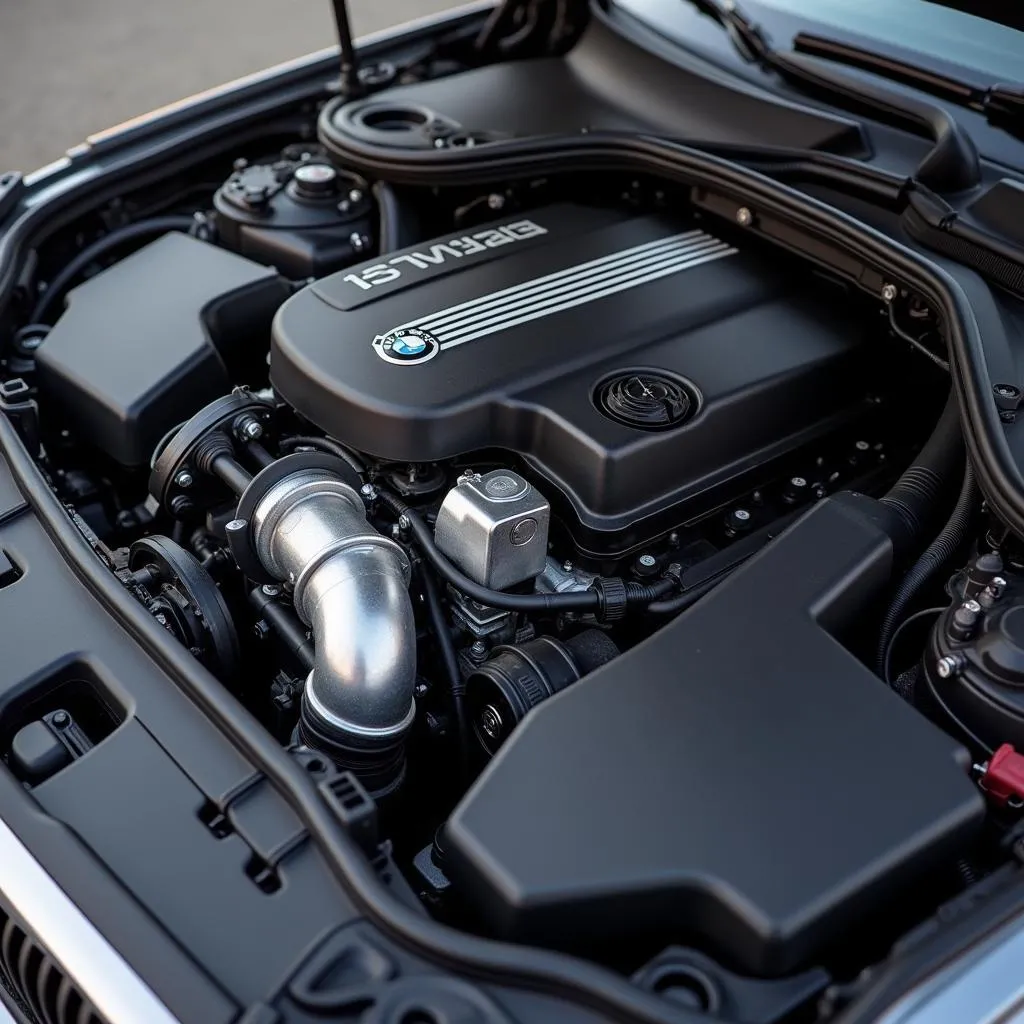 BMW 135i engine bay