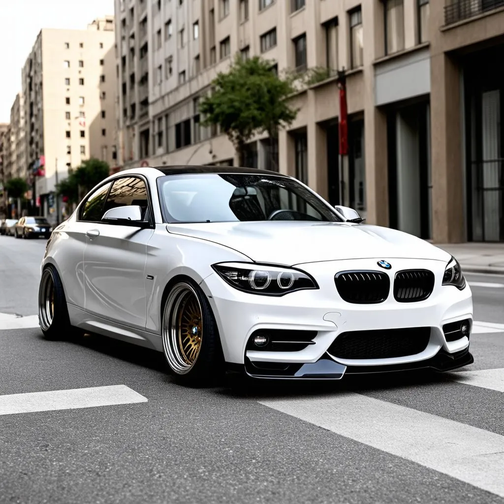 BMW 135i with custom rims