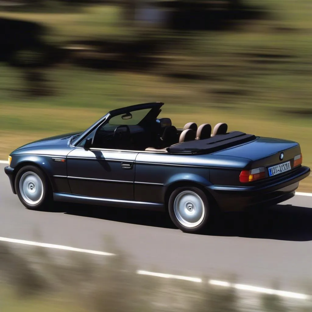 BMW 1993 convertible driving