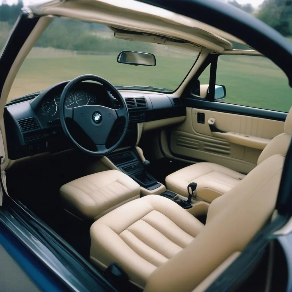 BMW 1993 convertible interior