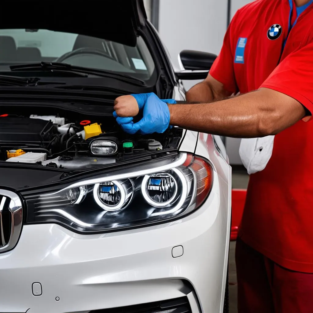 bmw 3 headlight replacement