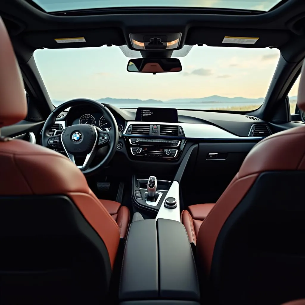 Luxurious Interior of a BMW 3 Series