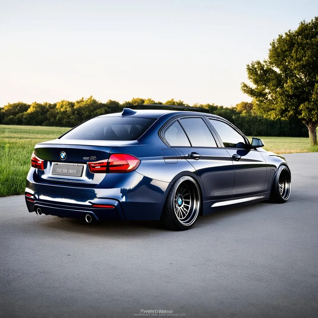 BMW 3 Series with Tires and Rims