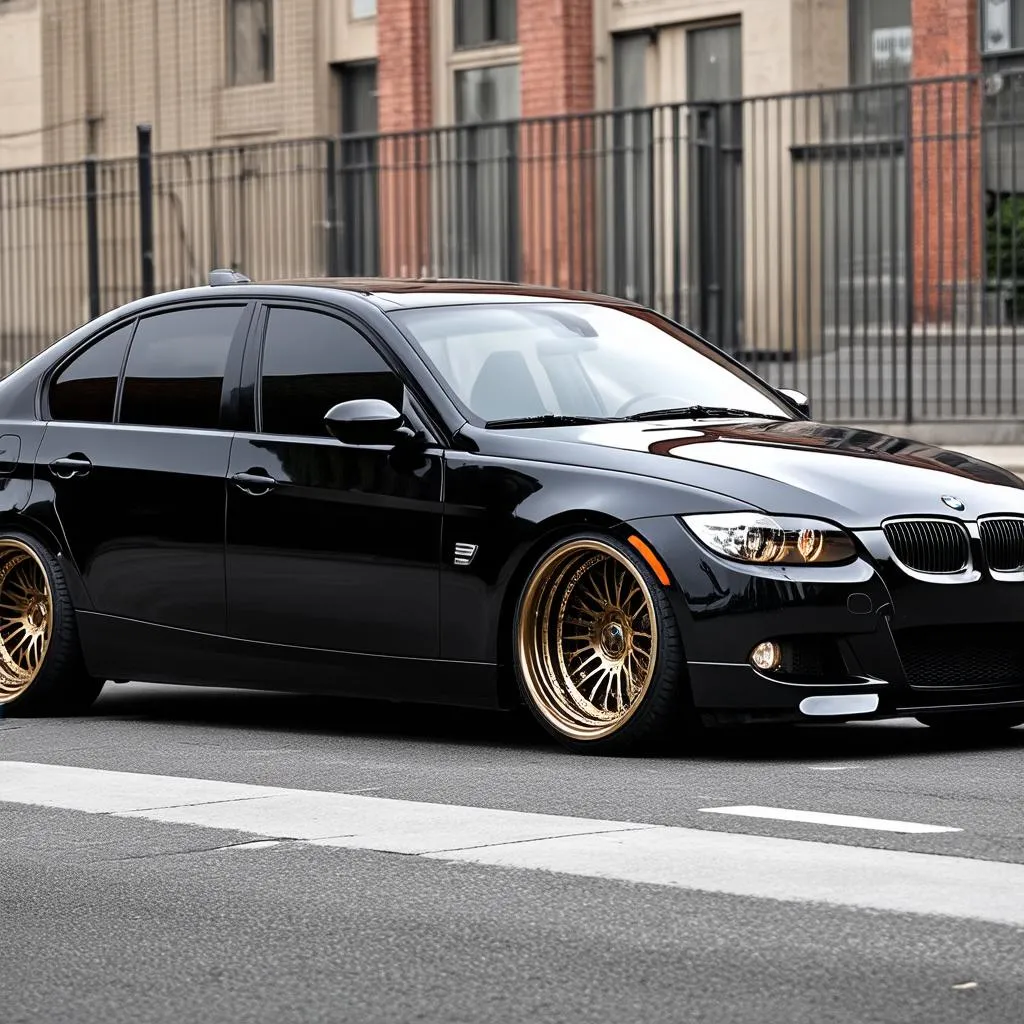 BMW 3 Series with multi-spoke rims