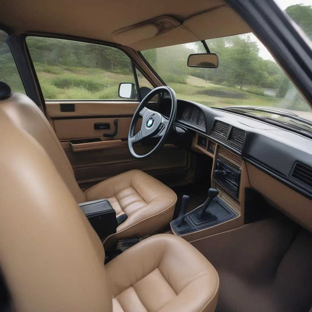 1984 BMW 318i interior