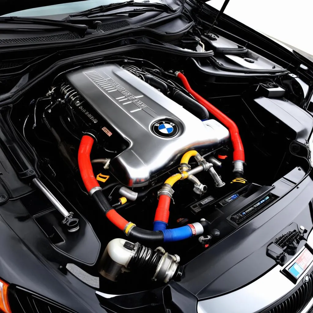 Custom Engine Bay of a 2000 BMW 323i