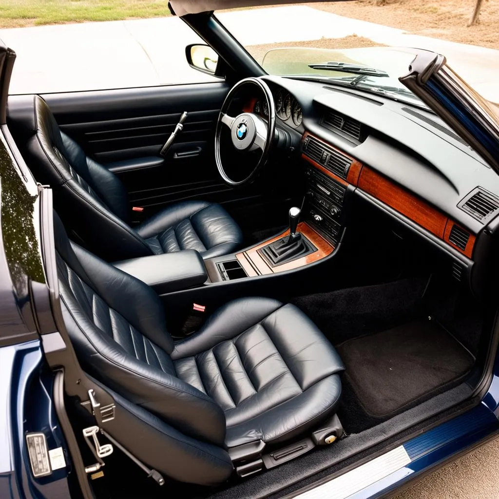 1989 bmw 325i convertible interior