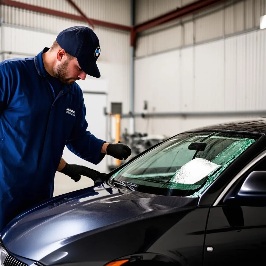 BMW 325i Windshield Cowl Repair