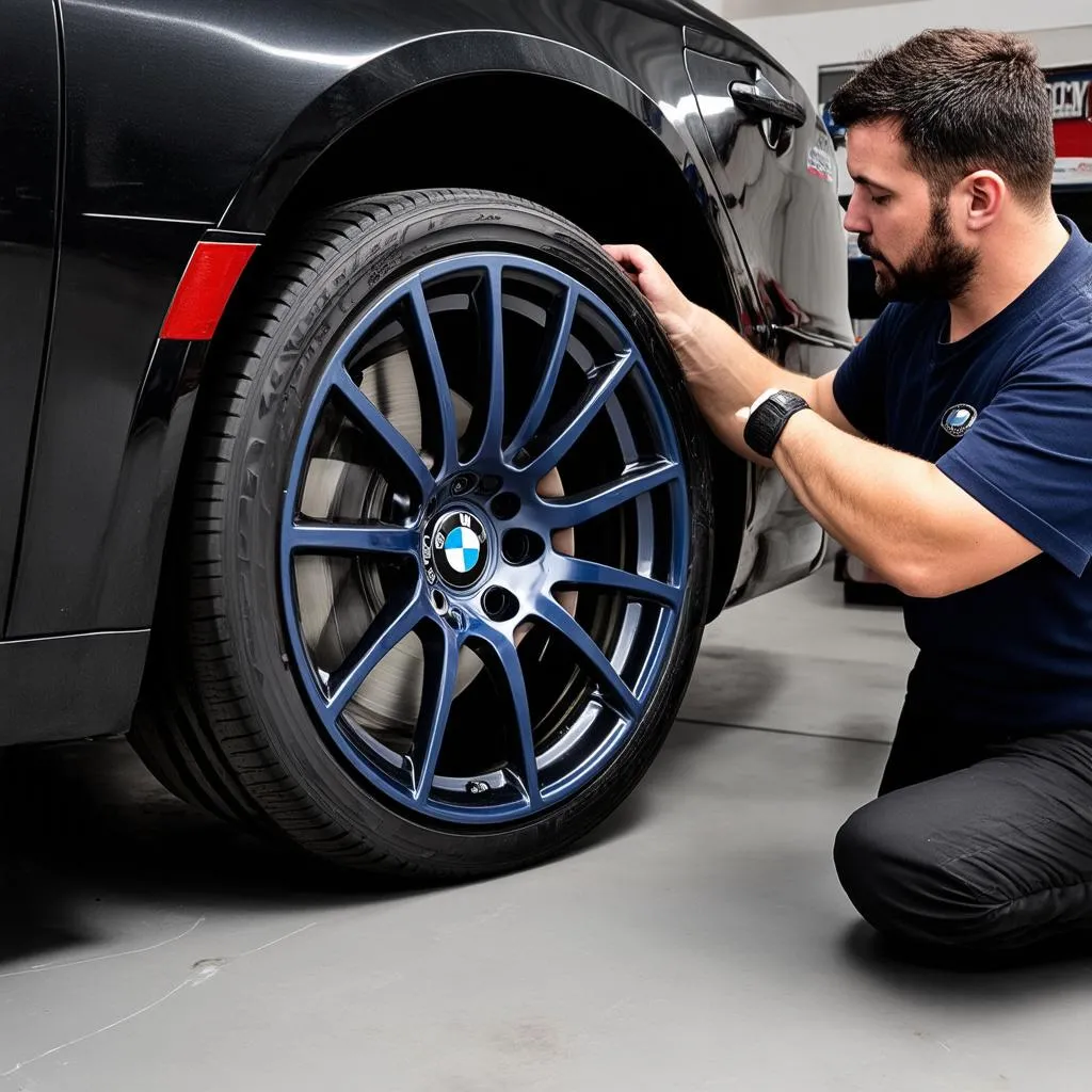 BMW 328i Wheel Installation