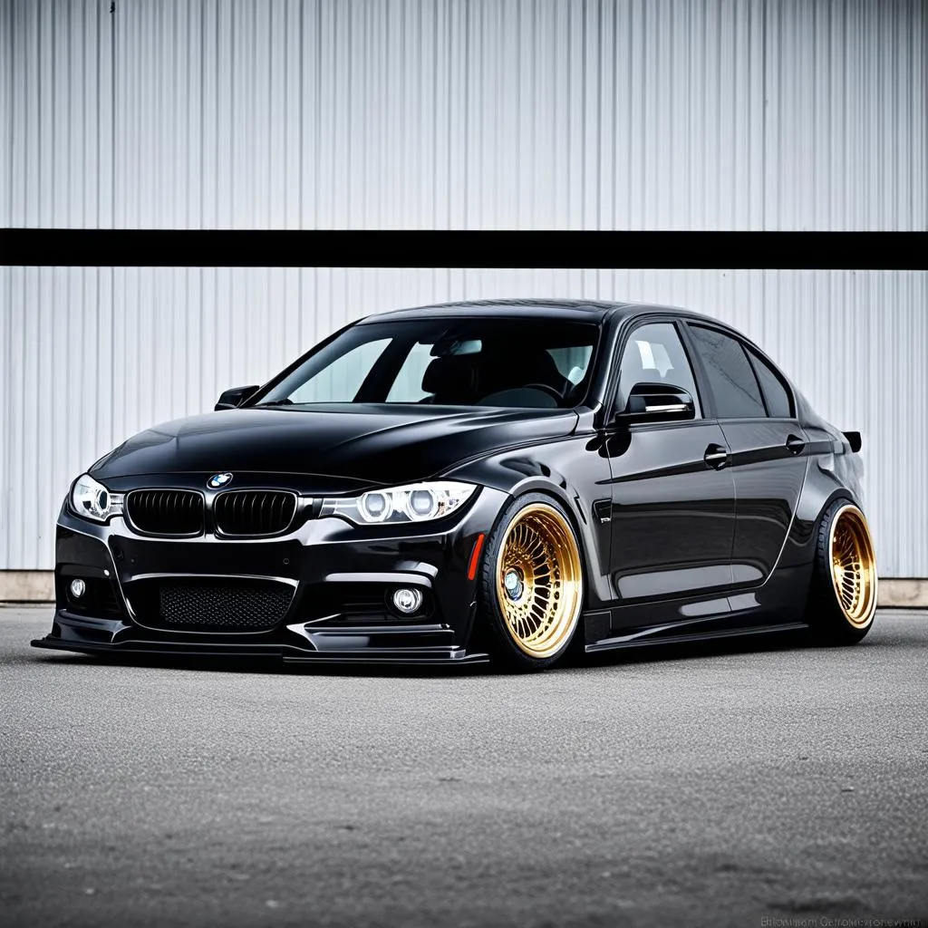 2013 BMW 328i with a wide body kit