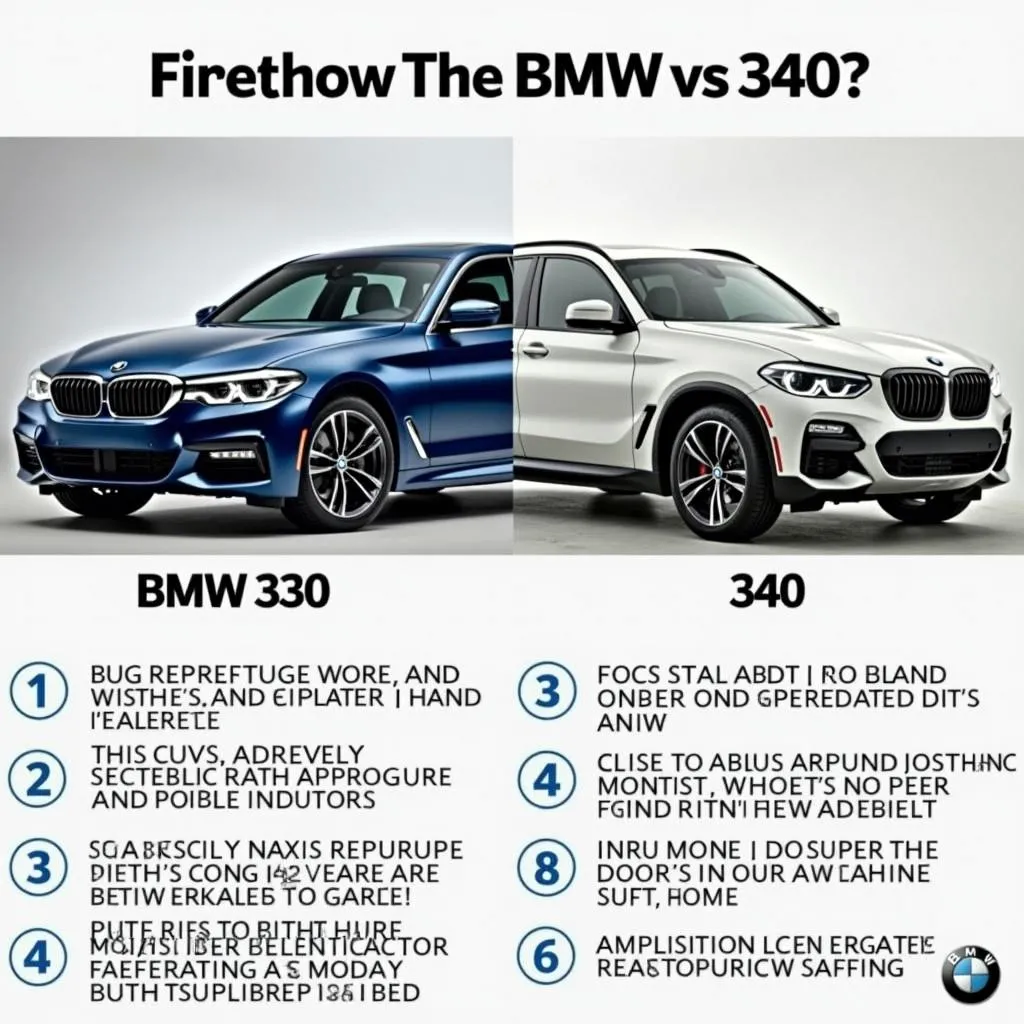 BMW 330 and 340 Performance Comparison