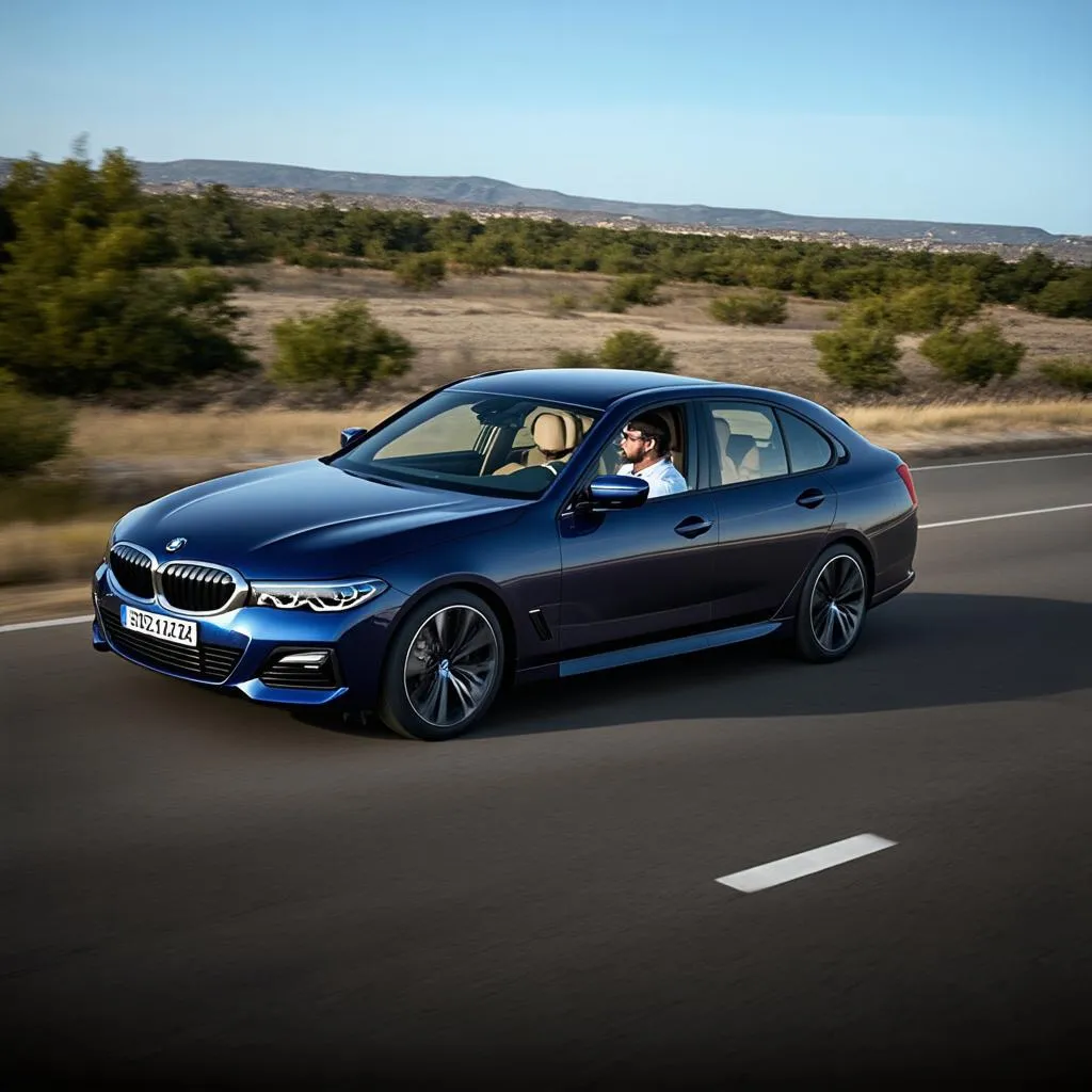 2024 BMW 330e Driving