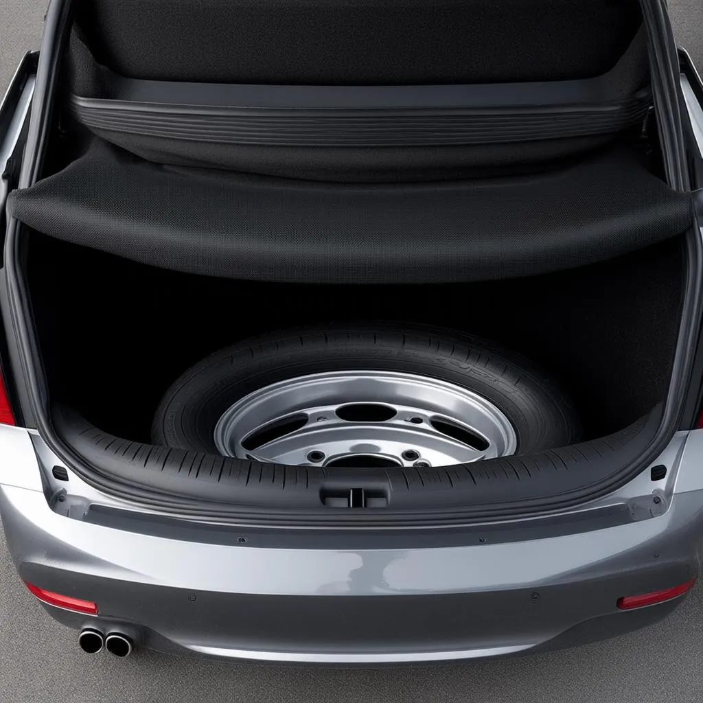 Spare Tire Location on BMW 330i