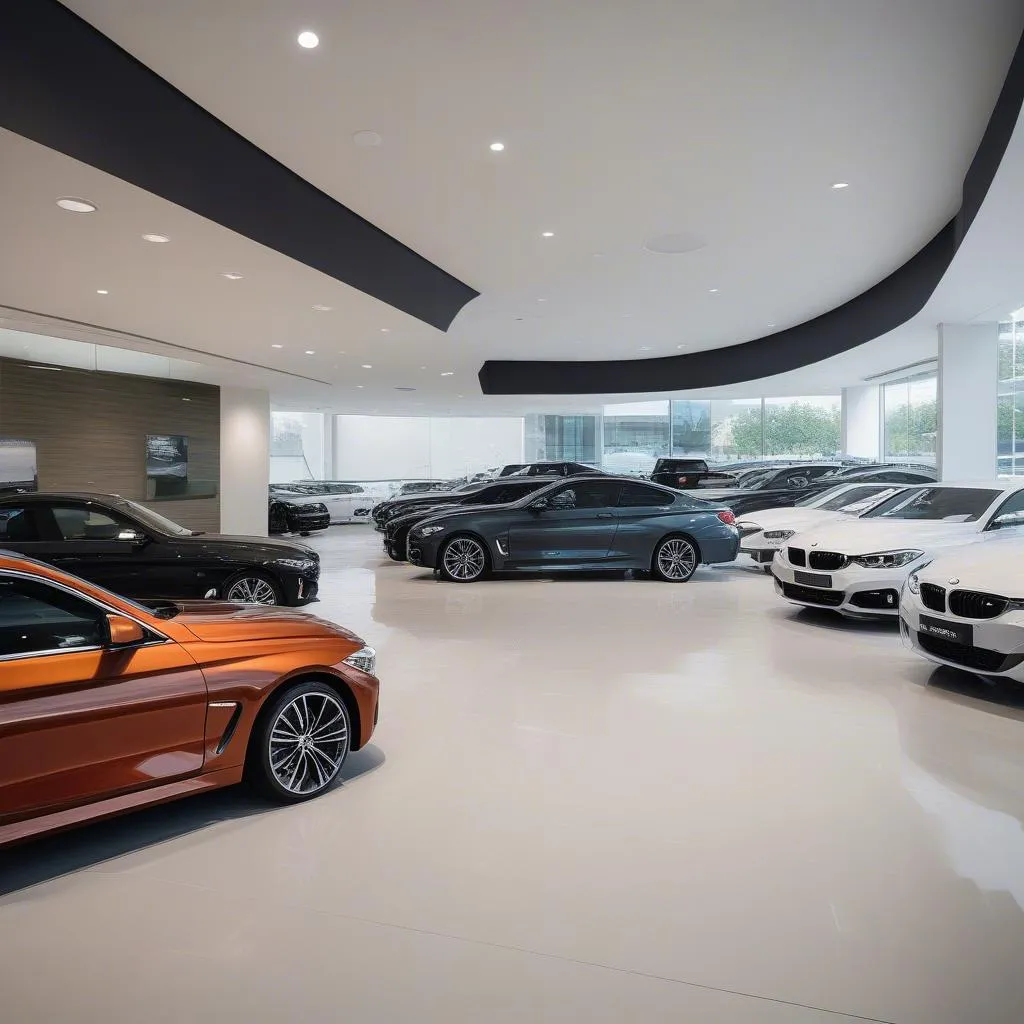 BMW 4 Series Coupe Dealer Showroom