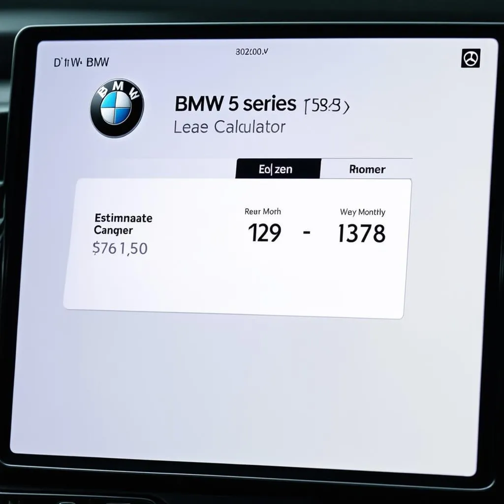 BMW 5 Series Lease Calculator