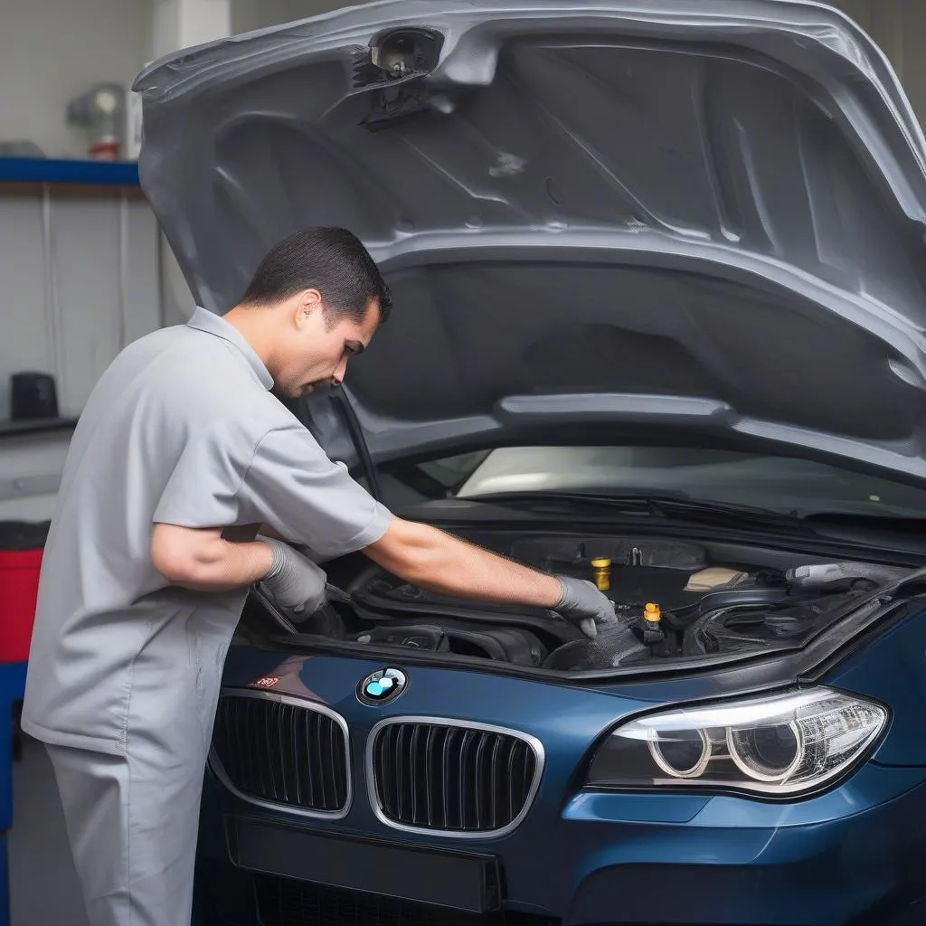 BMW 528i Oil Change