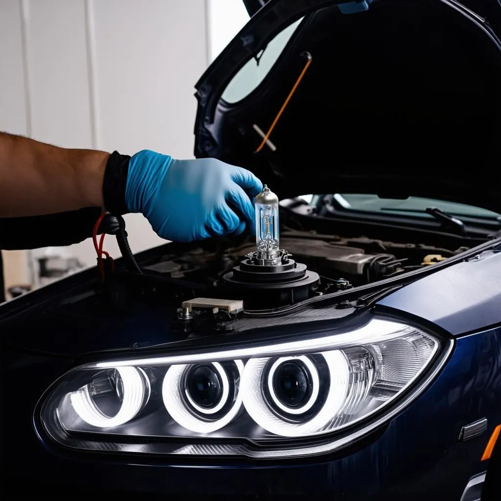 Replacing BMW 535i Angel Eye Bulbs