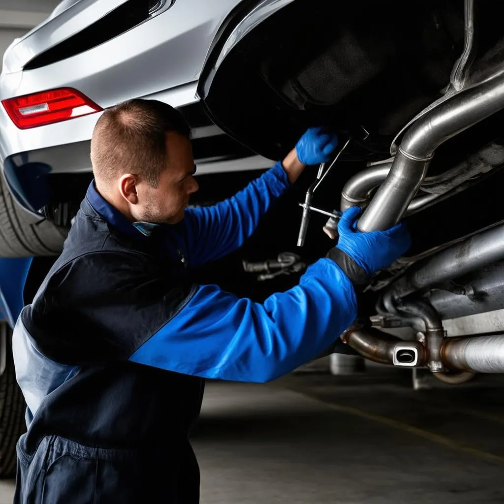 BMW 535i Exhaust System Maintenance