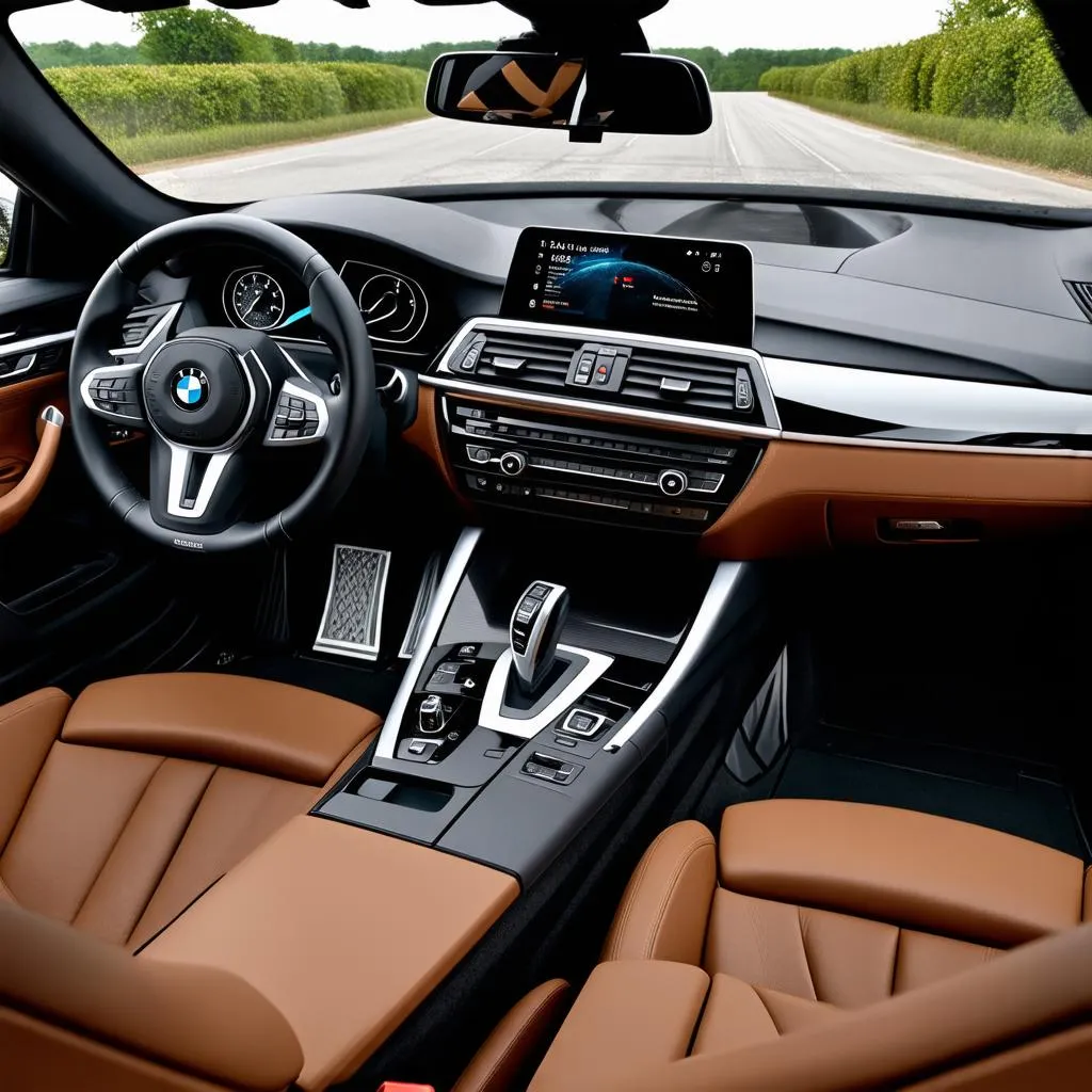 2019 BMW 540i interior