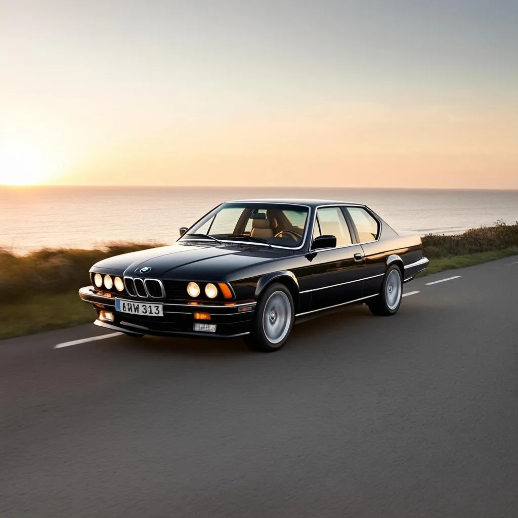 1988 BMW 6 Series Driving