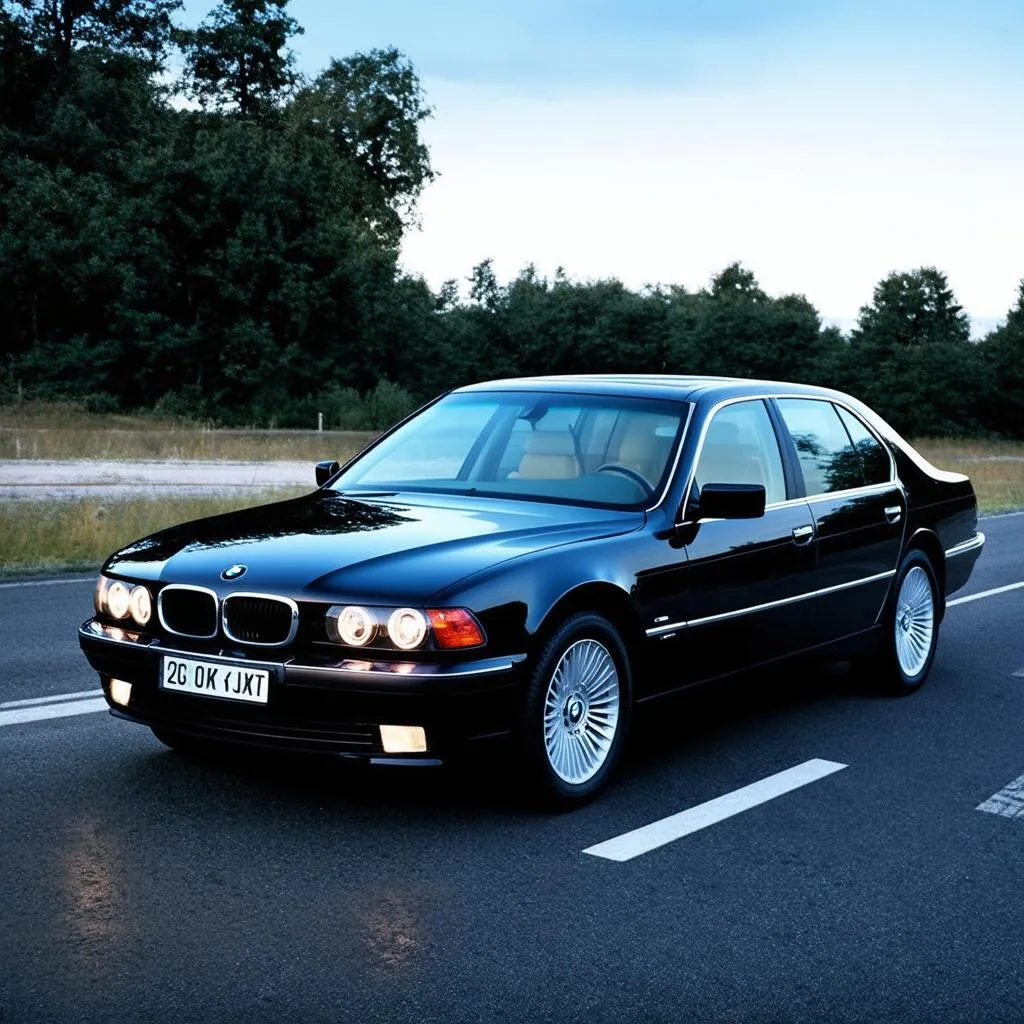 bmw 7 series e38 in the transporter movie