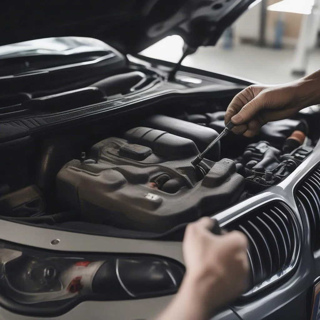 BMW 750Li Oil Change