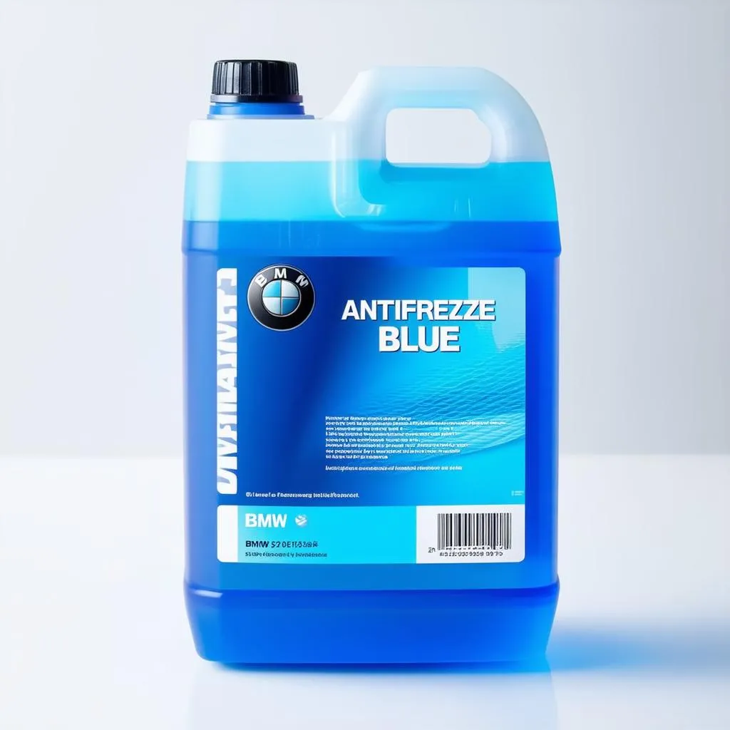 BMW Antifreeze Blue Bottle