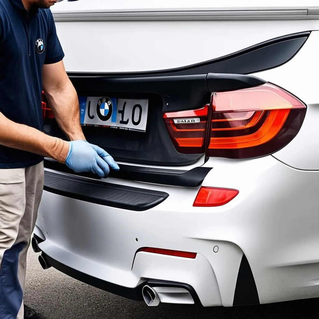 bmw bumper guard installation