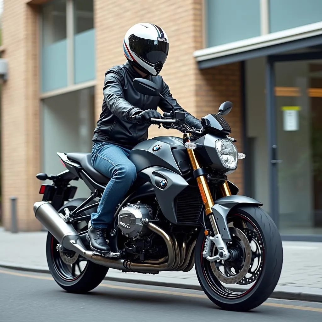 BMW C 650 Sport motorcycle on the open road