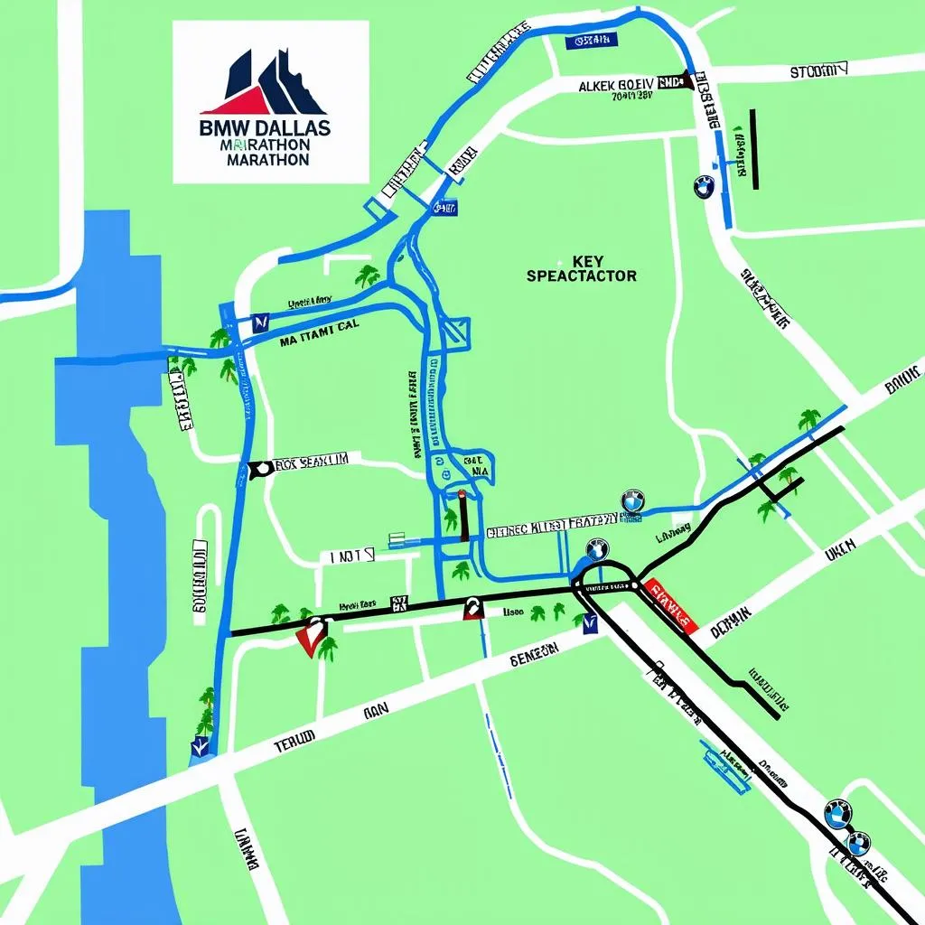 BMW Dallas Marathon Map