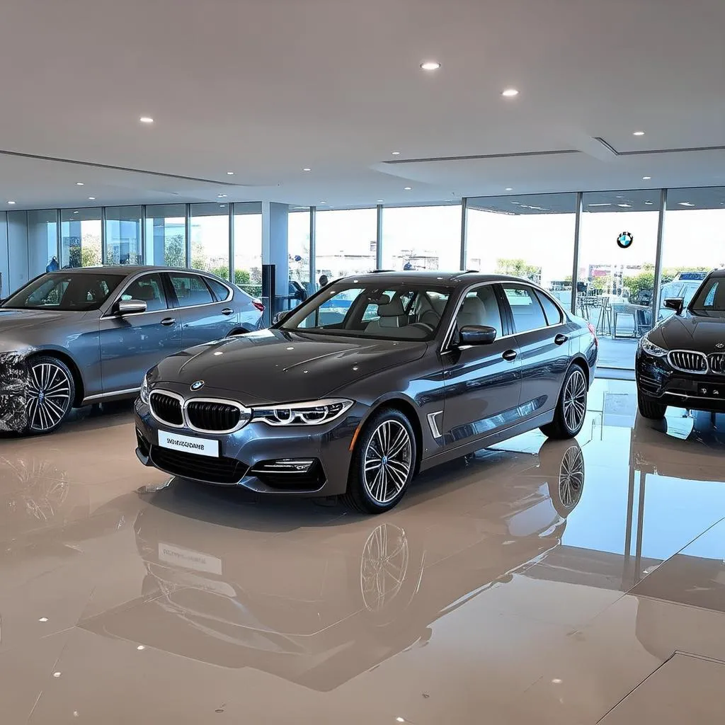 Modern BMW Dealership Showroom