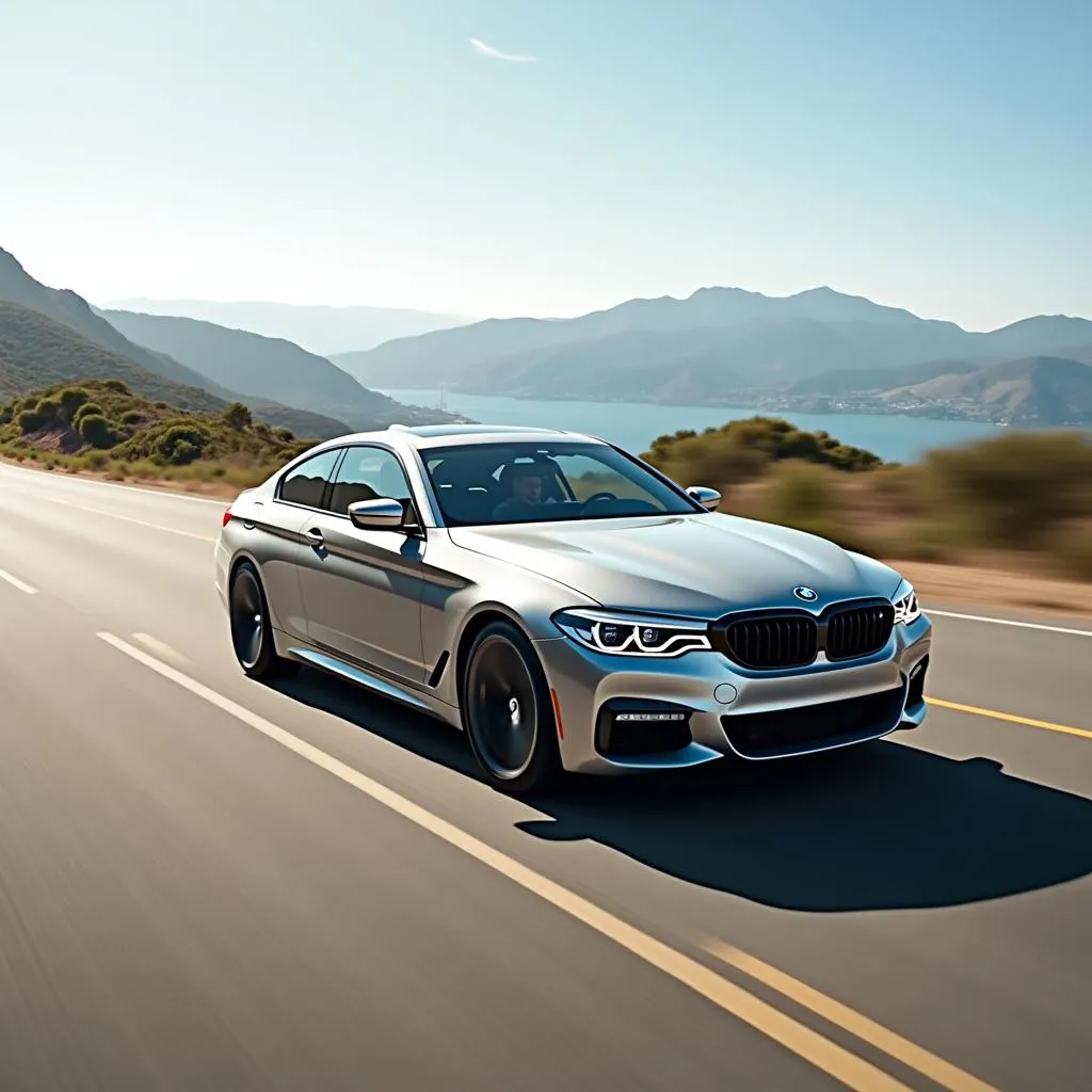 BMW Driving on California Highway